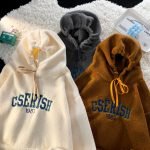 Spring and Autumn Ins Thickened Lamb Fleece Sweater Mens Embroidery Plush Japanese Loose Korean Fashion Brand Coat